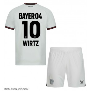 Bayer Leverkusen Florian Wirtz #10 Seconda Maglia Bambino 2023-24 Manica Corta (+ Pantaloni corti)